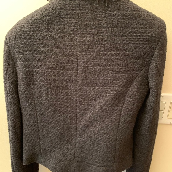 Mango Black Tweed Jacket Size Small - Picture 4 of 5